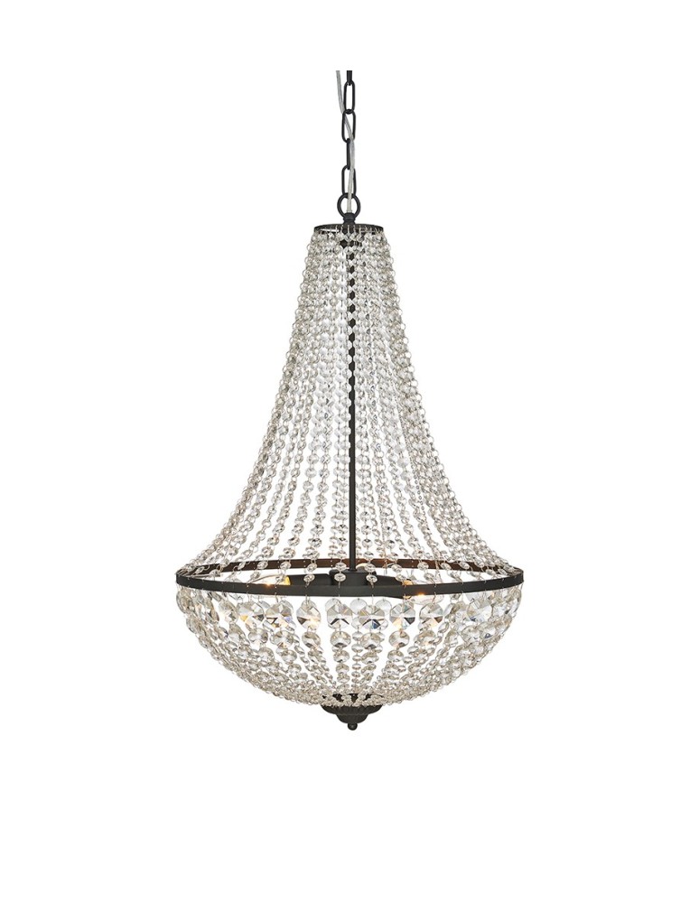 Glamour chandeliers - Markslojd GRÄNSÖ Pendant 3L Black/MC 107028 - product kolory-swiatla.pl 1