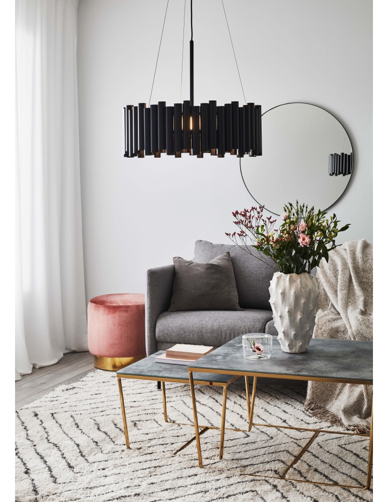 Pendant lamps - Markslojd LEVEL Pendant 3L Black 107925 - product kolory-swiatla.pl 2