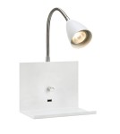 Scandinavian style wall lamps - Markslojd LOGI Wall lamp 1L White 107140 - product 1