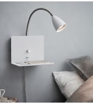 Scandinavian style wall lamps - Markslojd LOGI Wall lamp 1L White 107140 - product 2