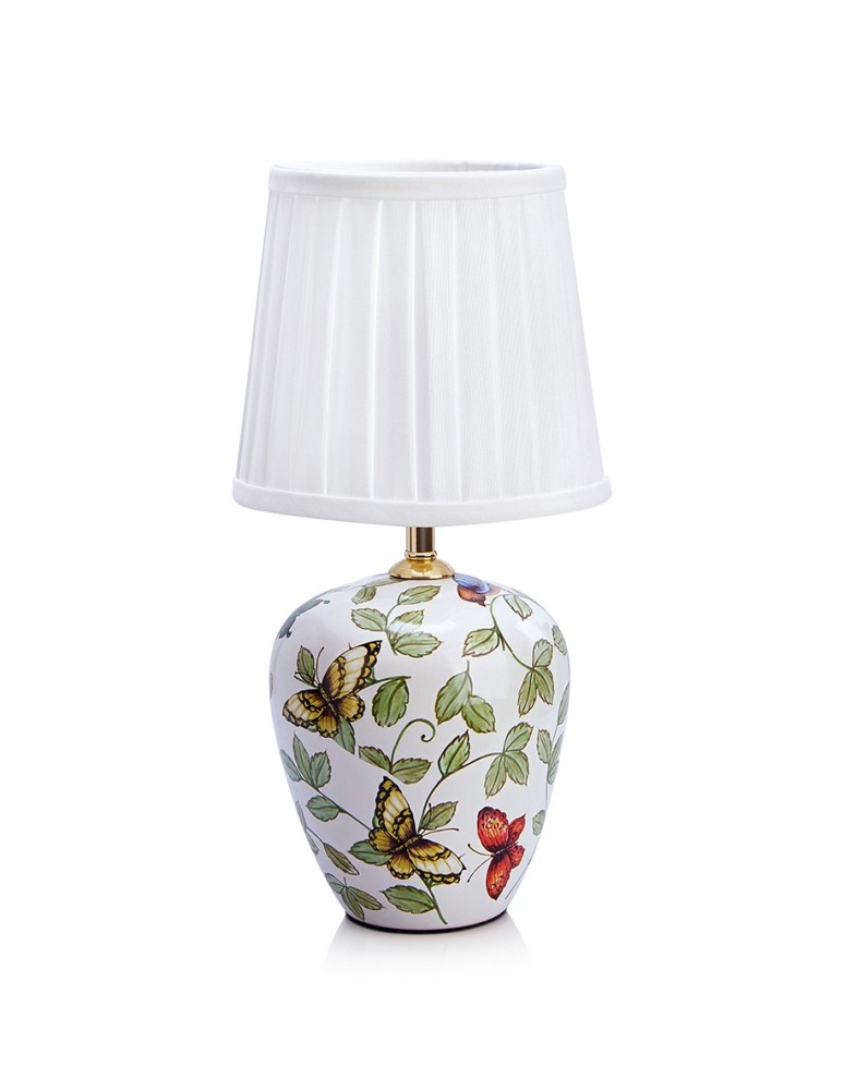 Classic table lamps - Markslojd MANSION Table 33cm Pattern/White 107039 - product kolory-swiatla.pl 1