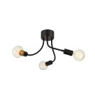 Loft ceiling lamps - industrial - Markslojd MEDUSA Ceiling 3L Black/Grey 107930 - product 1