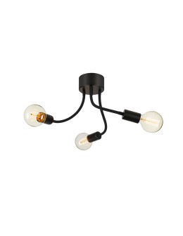 Markslojd MEDUSA Sufitowa 3L Czarna/Szary 107930