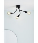 Loft ceiling lamps - industrial - Markslojd MEDUSA Ceiling 3L Black/Grey 107930 - product 2