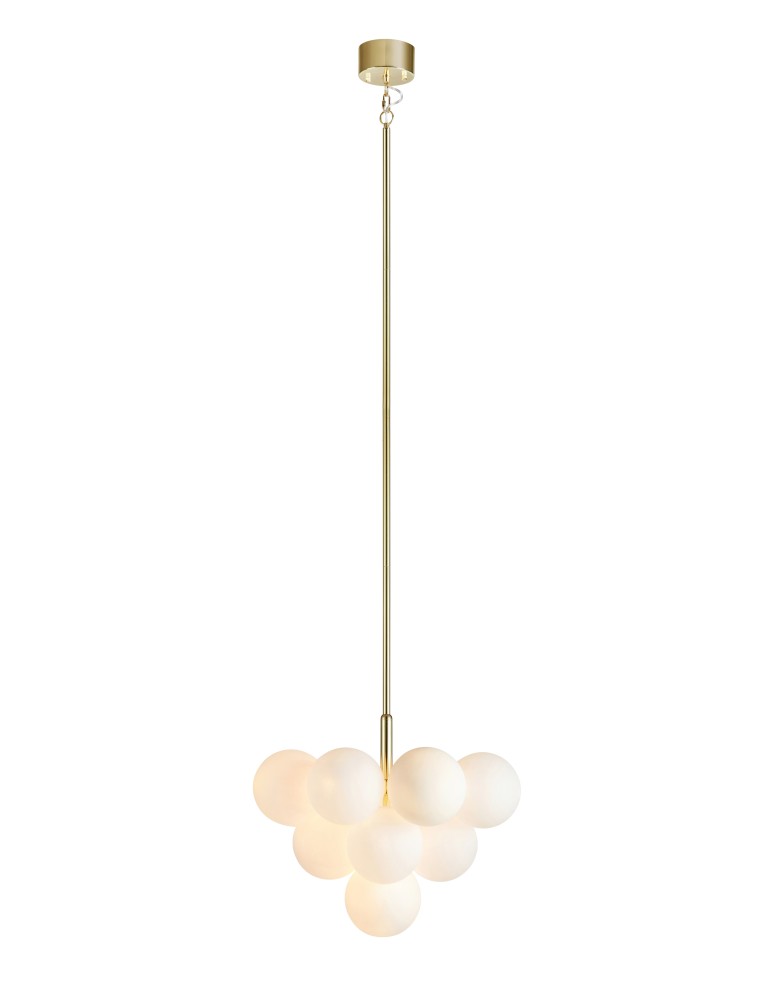 Pendant lamps spheres - Markslojd MERLOT Pendant 13L Gold/White 107903 - product kolory-swiatla.pl 1