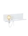 Markslojd MULTI Wall lamp/USB shelf 1L White 106969