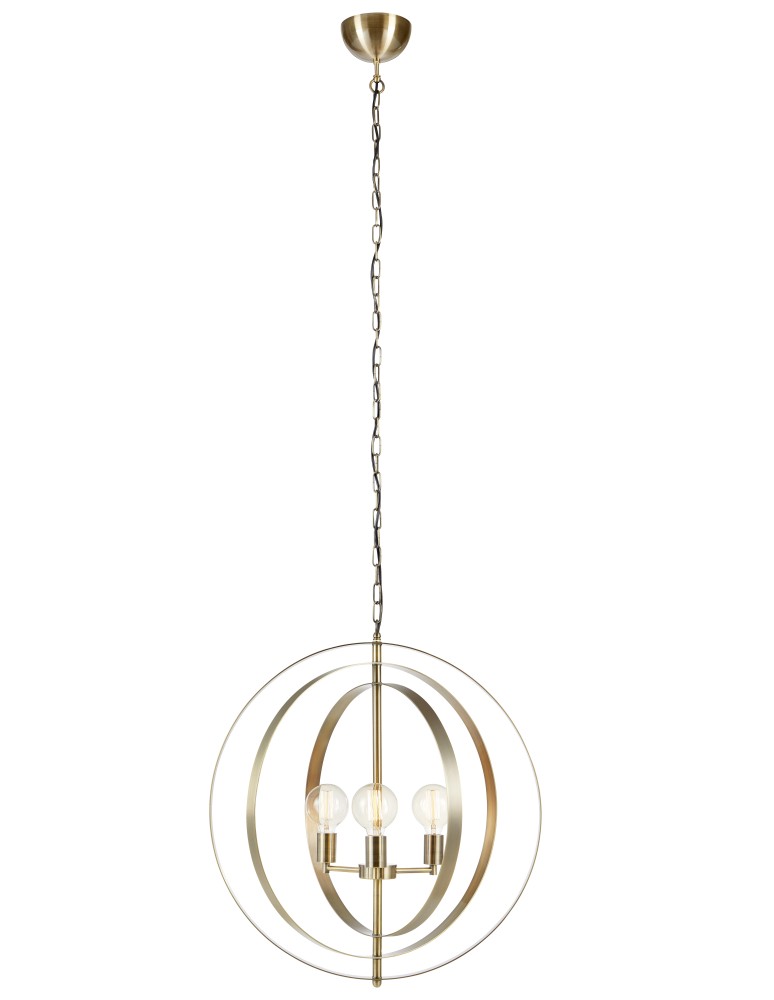 Pendant lamps - Markslojd ORBIT Pendant 3L Antique 107941 - product kolory-swiatla.pl 1