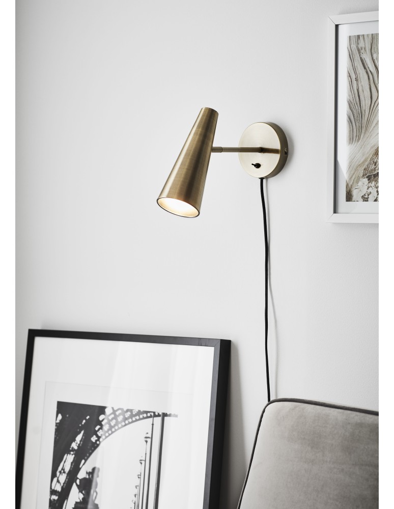 Scandinavian style wall lamps - Markslojd PEAK Wall lamp 1L Antique 107899 - product kolory-swiatla.pl 2
