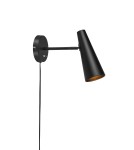 Scandinavian style wall lamps - Markslojd PEAK Wall lamp 1L Black 107898 - product 1