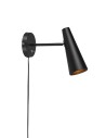 Markslojd PEAK Wall lamp 1L Black 107898