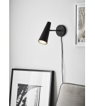 Scandinavian style wall lamps - Markslojd PEAK Wall lamp 1L Black 107898 - product 2