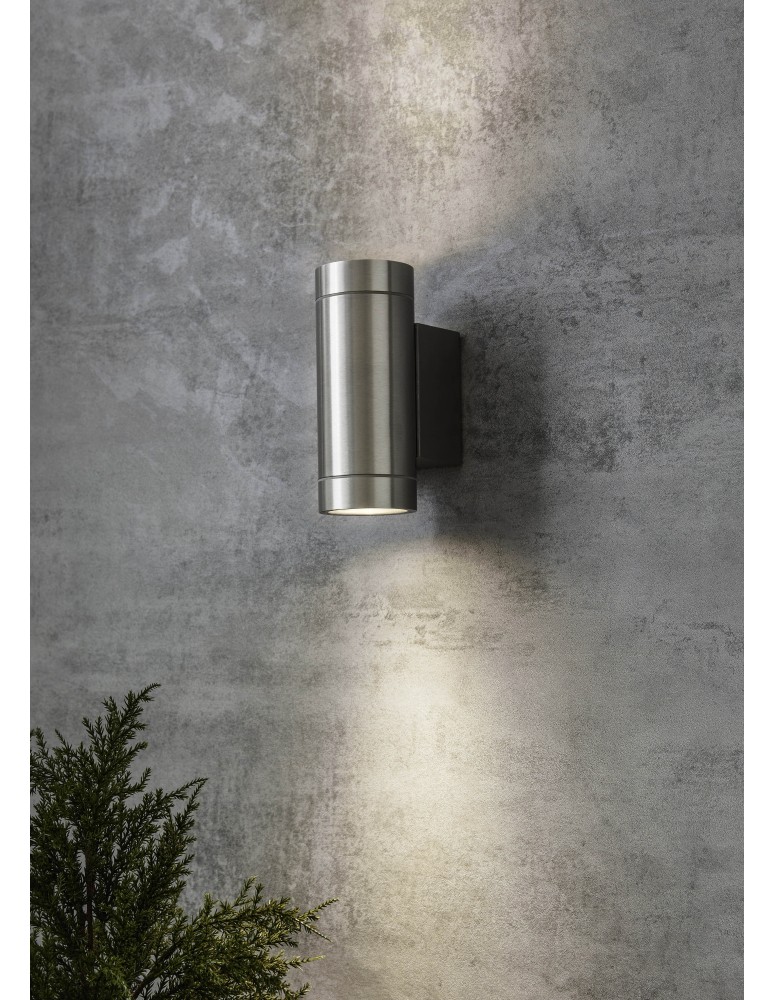 Outdoor wall lamps - Markslojd PIPE Wall lamp 2L Aluminum IP44 107917 - product kolory-swiatla.pl 2