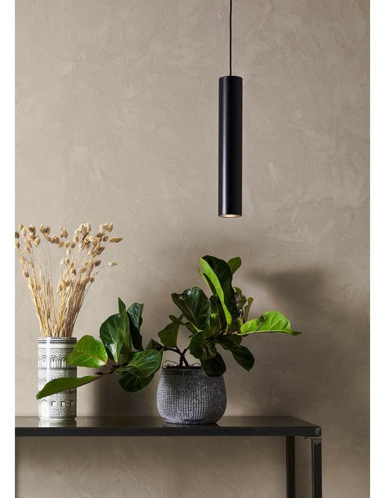 Pendant tube lamps - Markslojd RUBEN Pendant 1L Black 107879 - product kolory-swiatla.pl 2