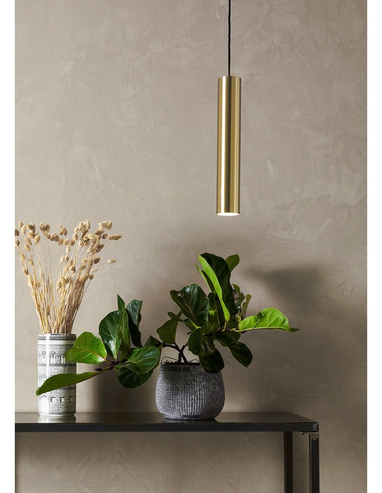 Pendant tube lamps - Markslojd RUBEN Pendant 1L Brushed Gold 107880 - product kolory-swiatla.pl 2