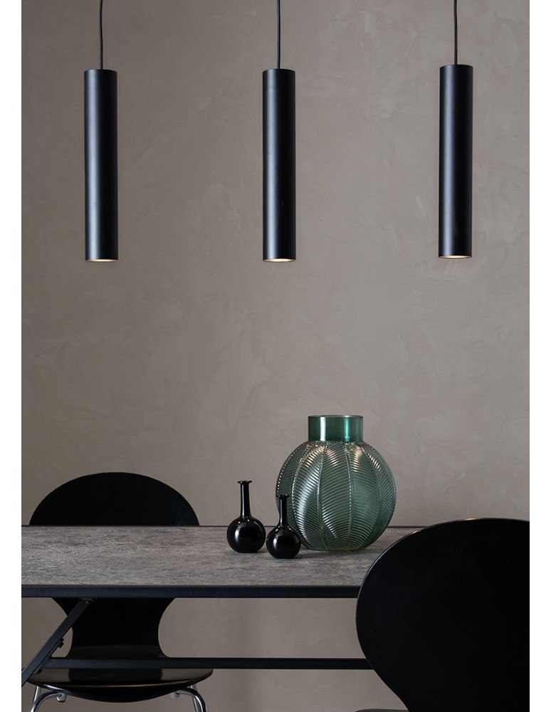 Pendant tube lamps - Markslojd RUBEN Pendant 3L Black 107882 - product kolory-swiatla.pl 2