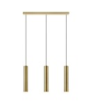 Pendant tube lamps - Markslojd RUBEN Pendant 3L Brushed Gold 107883 - product 1