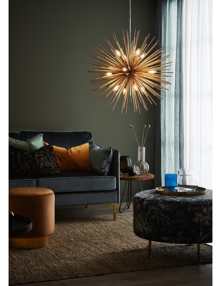 Pendant lamps - Markslojd SOLEIL Pendant 9L Gold 107752 - product kolory-swiatla.pl 2