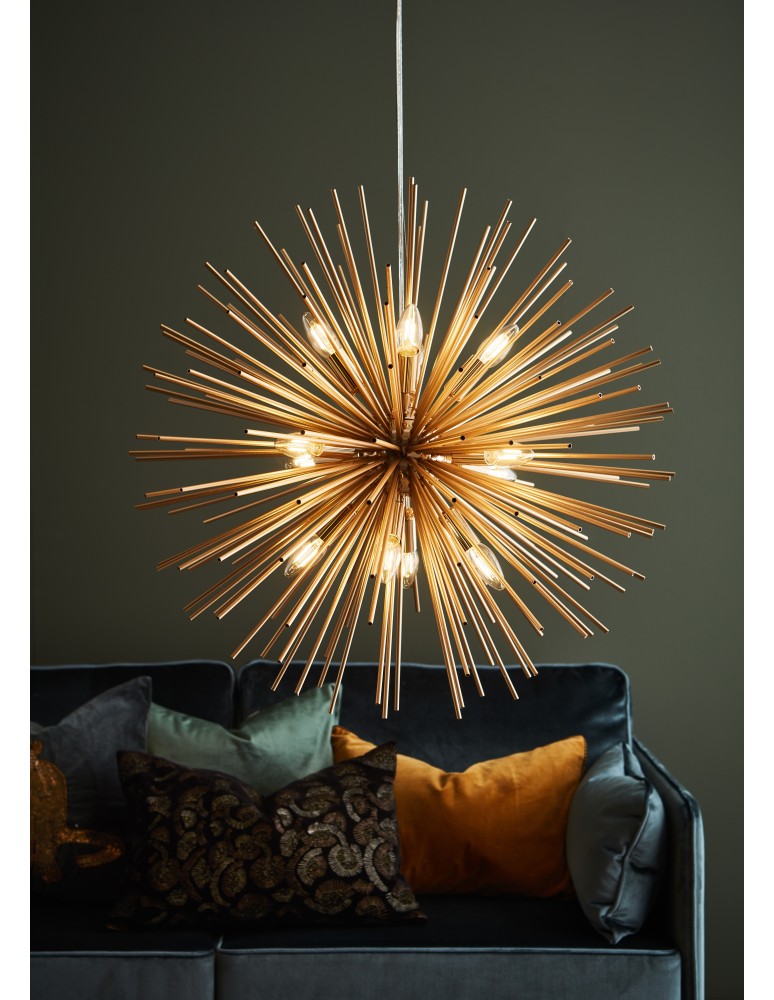 Pendant lamps - Markslojd SOLEIL Pendant 9L Gold 107752 - product kolory-swiatla.pl 4