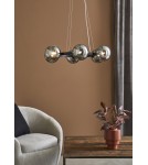 Pendant lamps spheres - Markslojd CIRCLE Pendant 6L Black/Smoky 108051 - product 2