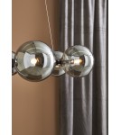 Pendant lamps spheres - Markslojd CIRCLE Pendant 6L Black/Smoky 108051 - product 3