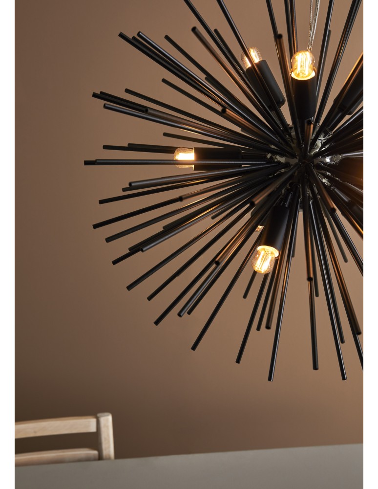 Pendant lamps - Markslojd SOLEIL Pendant 9L Black 108048 - product kolory-swiatla.pl 3