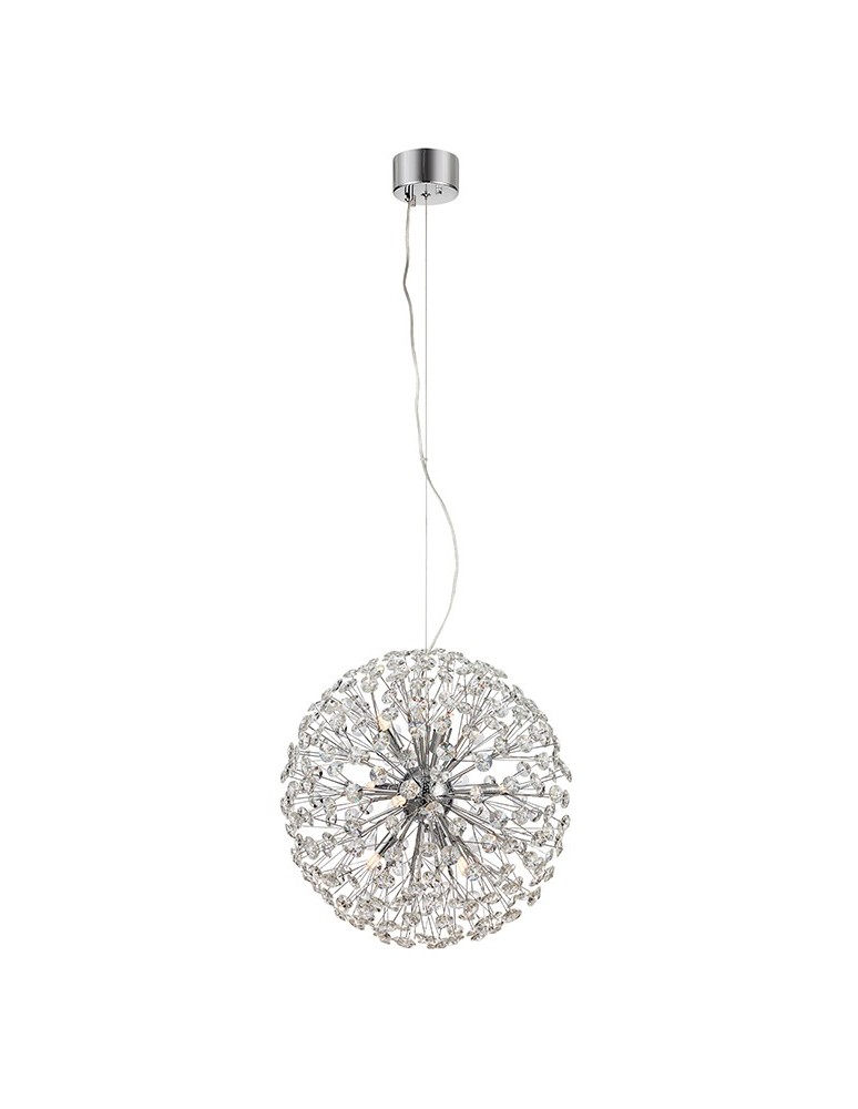 Pendant lamps - Markslojd BOLID Pendant 9L Chrome/Transparent 108101 - product kolory-swiatla.pl 1
