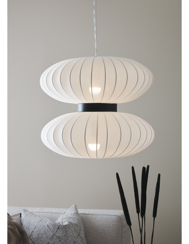 Pendant lamps - Markslojd DABURU Pendant 2L White 108113 - product kolory-swiatla.pl 3