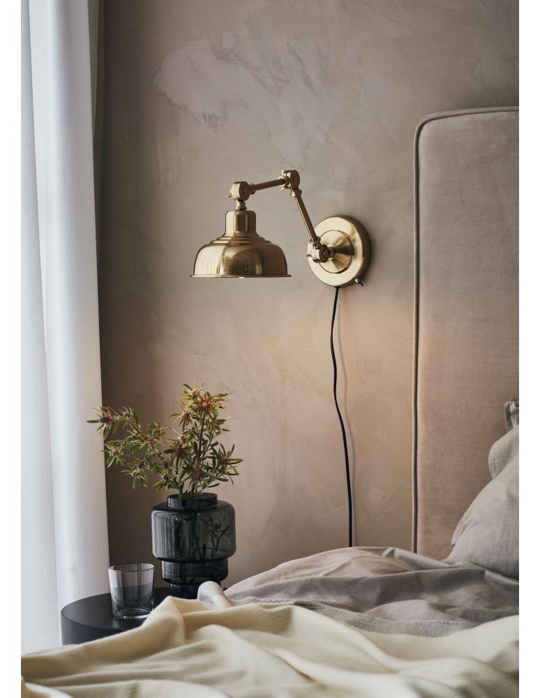 Scandinavian style wall lamps - Markslojd GRIMSTAD Wall lamp 1L Gold 108115 - product kolory-swiatla.pl 2