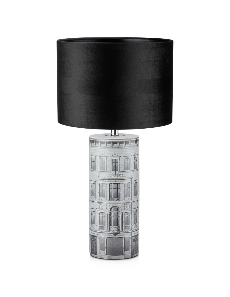 Table lamps with lampshade - Markslojd ICHI Table 1L Black/Grey 108103 - product kolory-swiatla.pl 1