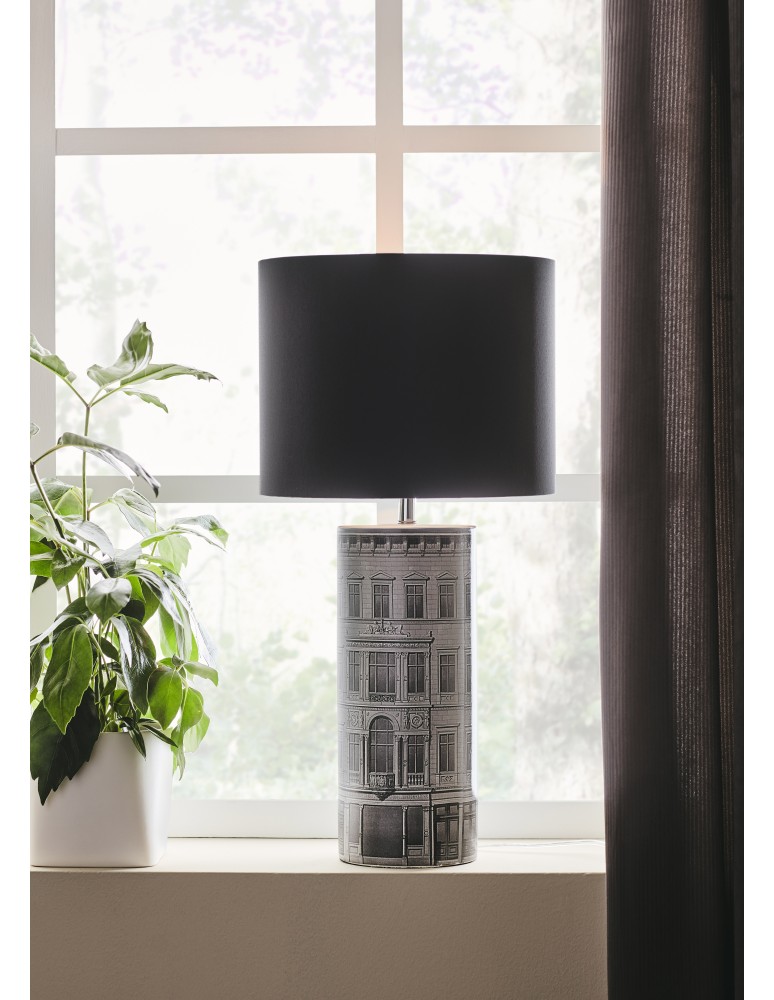 Table lamps with lampshade - Markslojd ICHI Table 1L Black/Grey 108103 - product kolory-swiatla.pl 2