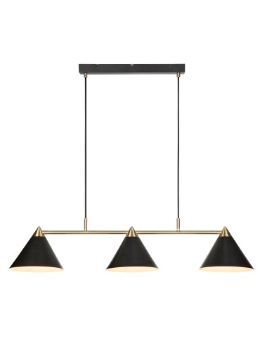 Markslojd KLINT Pendant 3L Black/Antique 108074