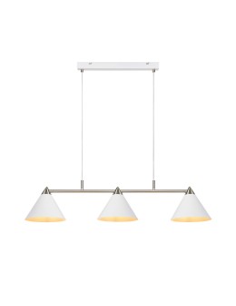 Markslojd KLINT Pendant 3L White/Steel 108075