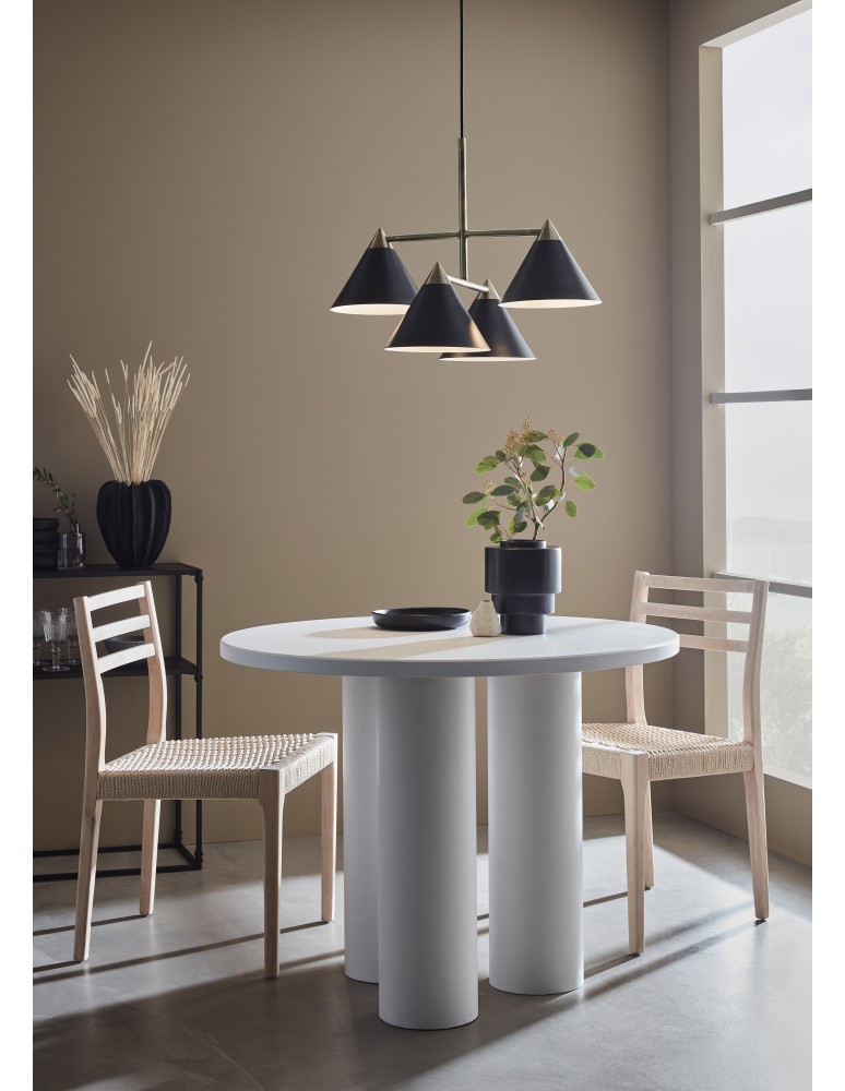 Pendant lamps - Markslojd KLINT Pendant 4L Black/Antique 108076 - product kolory-swiatla.pl 2