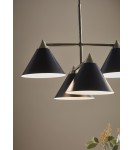 Pendant lamps - Markslojd KLINT Pendant 4L Black/Antique 108076 - product 3