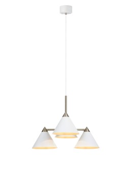 Markslojd KLINT Pendant 4L White/Steel 108077