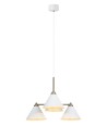 Markslojd KLINT Pendant 4L White/Steel 108077
