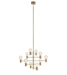 Scandinavian style chandeliers - Markslojd PARIS Pendant 10L Dark Brass 108117 - product 1