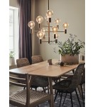 Scandinavian style chandeliers - Markslojd PARIS Pendant 10L Dark Brass 108117 - product 2