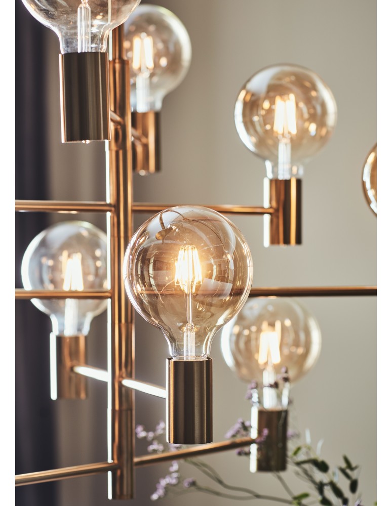 Scandinavian style chandeliers - Markslojd PARIS Pendant 10L Dark Brass 108117 - product kolory-swiatla.pl 3