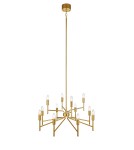 Modern chandeliers - Markslojd REGENT Pendant 12L Painted Gold 108106 - product 1