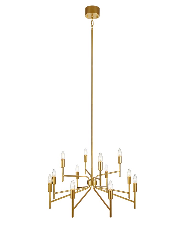 Modern chandeliers - Markslojd REGENT Pendant 12L Painted Gold 108106 - product kolory-swiatla.pl 1