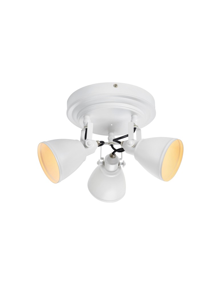 Bathroom ceiling lamps - Markslojd FJÄLLBACKA Ceiling 3L White IP44 108083 - product kolory-swiatla.pl 1