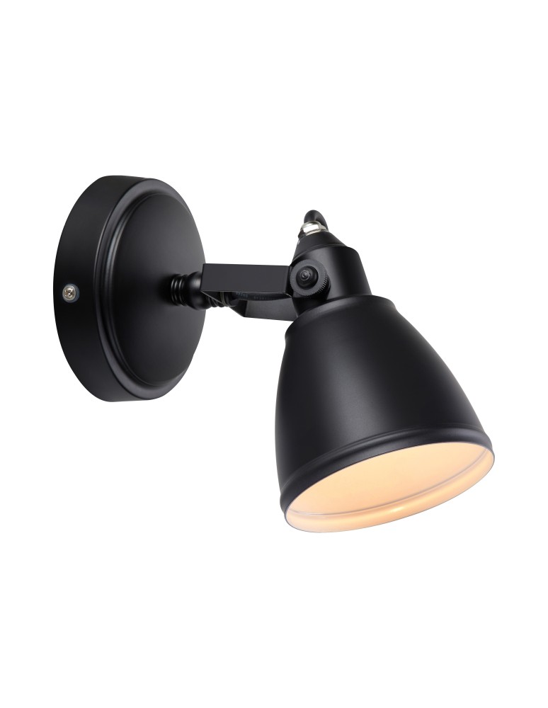 Scandinavian style wall lamps - Markslojd FJÄLLBACKA Wall lamp 1L Black IP44 108082 - product kolory-swiatla.pl 1