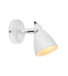 Scandinavian style wall lamps - Markslojd FJÄLLBACKA Wall lamp 1L White IP44 108084 - product 1