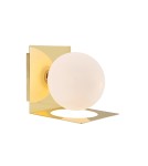 Bathroom wall lamps - Markslojd ZENIT Wall lamp 1L IP44 Brass/Milk 108085 - product 1