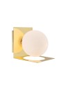 Markslojd ZENIT Wall lamp 1L IP44 Brass/Milk 108085