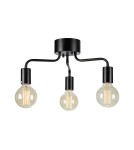 Scandinavian style ceiling lamps - Markslojd AVERY Ceiling 3L Black 108102 - product 1