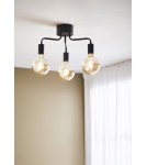Scandinavian style ceiling lamps - Markslojd AVERY Ceiling 3L Black 108102 - product 2