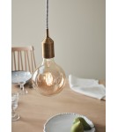 Pendant lamps bulbs - Markslojd BRONX Pendant 1L Brown 108098 - product 3