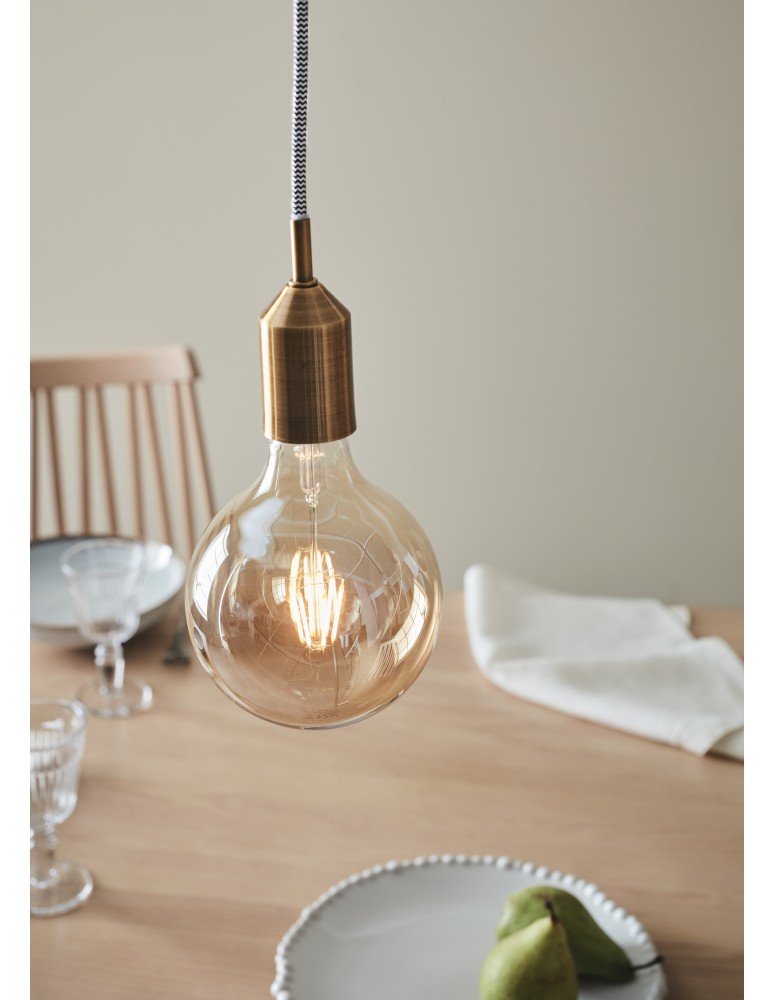 Pendant lamps bulbs - Markslojd BRONX Pendant 1L Brown 108098 - product kolory-swiatla.pl 3
